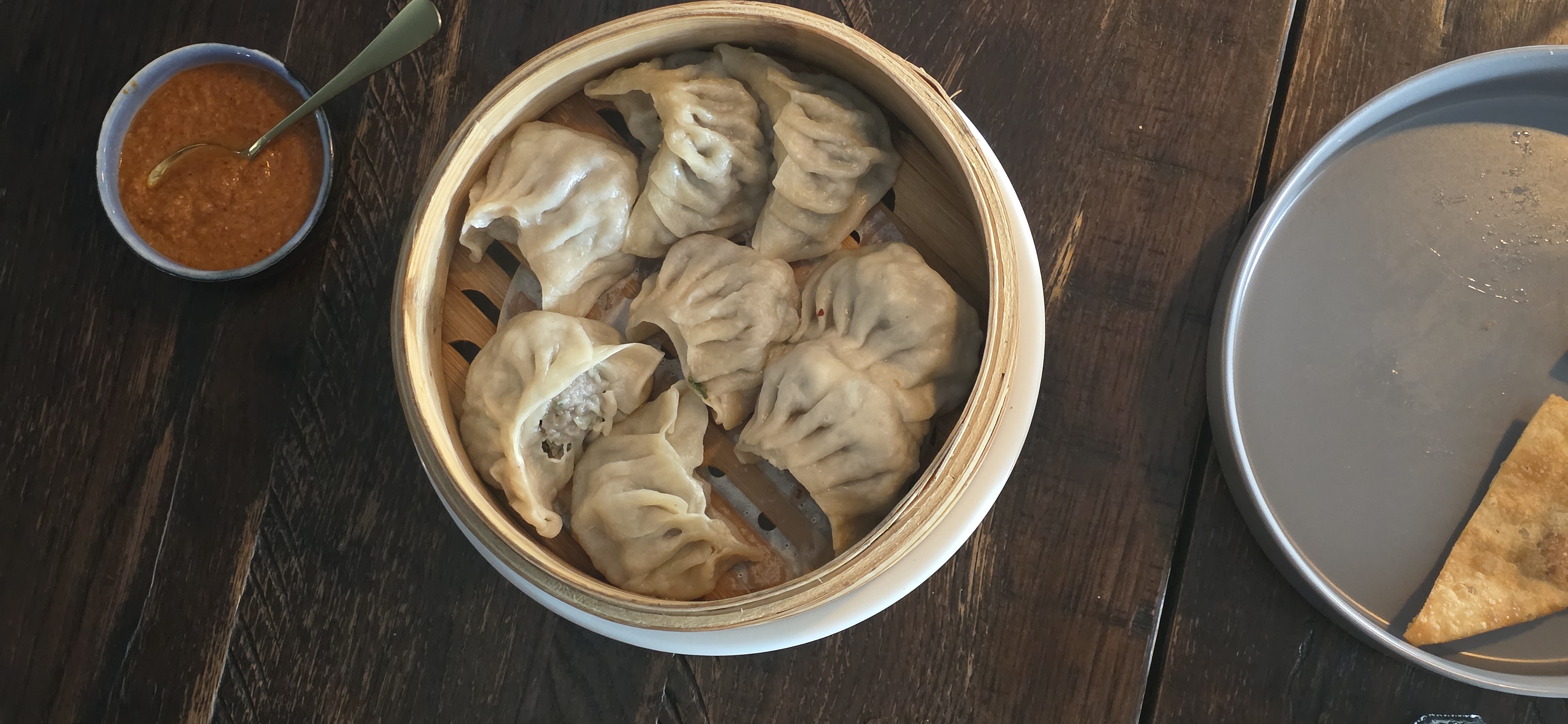 Beef momos at INTI Kitchen & Bar